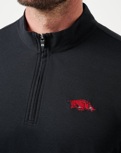 Travis Mathew Online Arkansas Time To Tailgate Quarter Zip Game Day|New