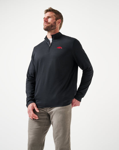 Travis Mathew Online Arkansas Time To Tailgate Quarter Zip Game Day|New