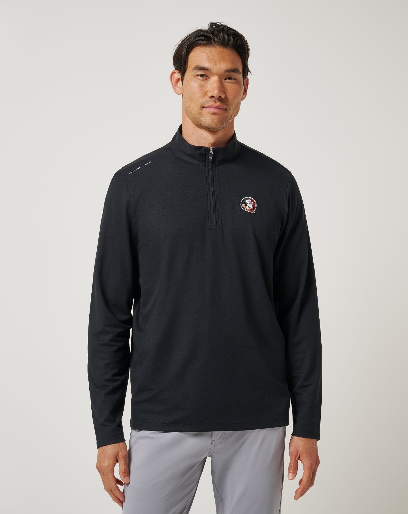 Travis Mathew Sale FSU Time To Tailgate Quarter Zip Game Day|New