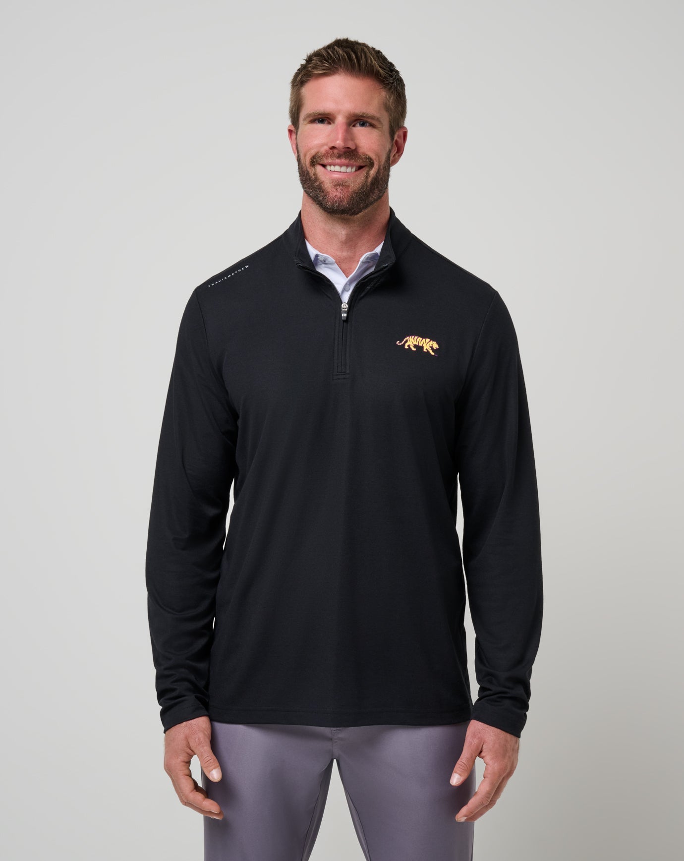 Travis Mathew For Sale LSU Time To Tailgate Quarter Zip Game Day|New