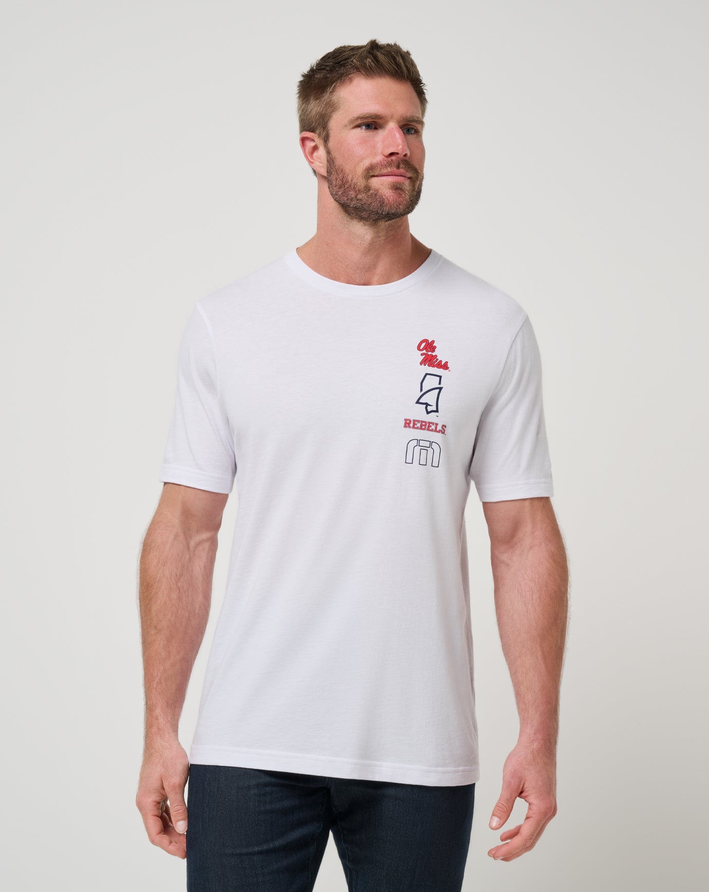 Travis Mathew For Sale Mississippi Playoffs 2.0 Tee Game Day|New