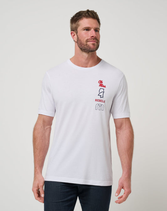 Travis Mathew For Sale Mississippi Playoffs 2.0 Tee Game Day|New
