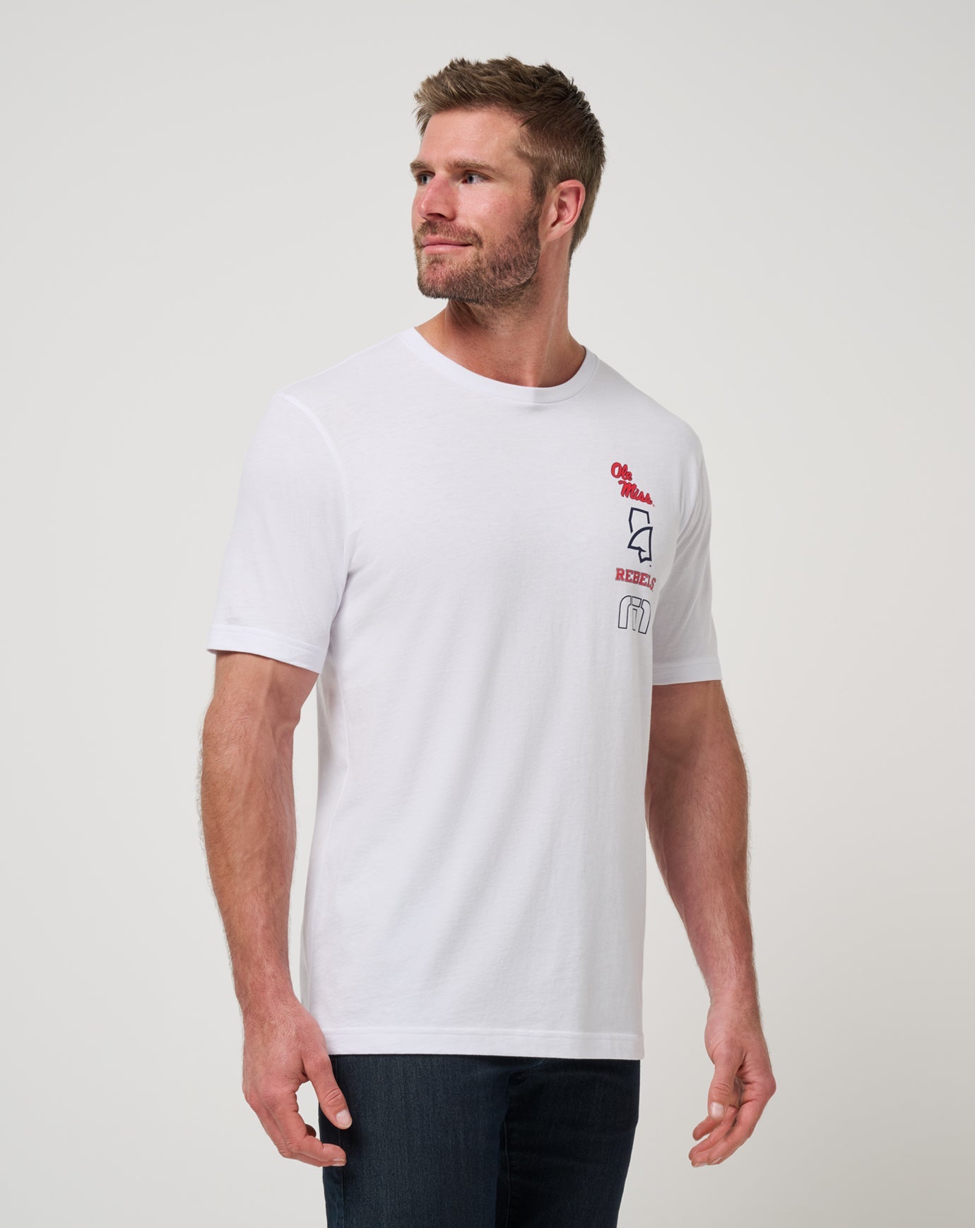 Travis Mathew For Sale Mississippi Playoffs 2.0 Tee Game Day|New