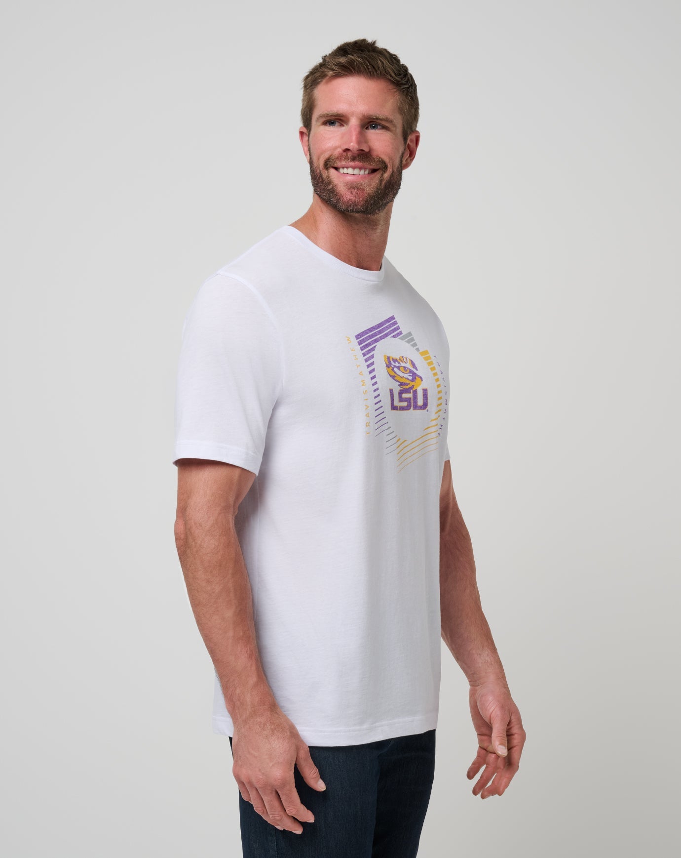 Travis Mathew Online LSU Underdogs Tee Game Day|New
