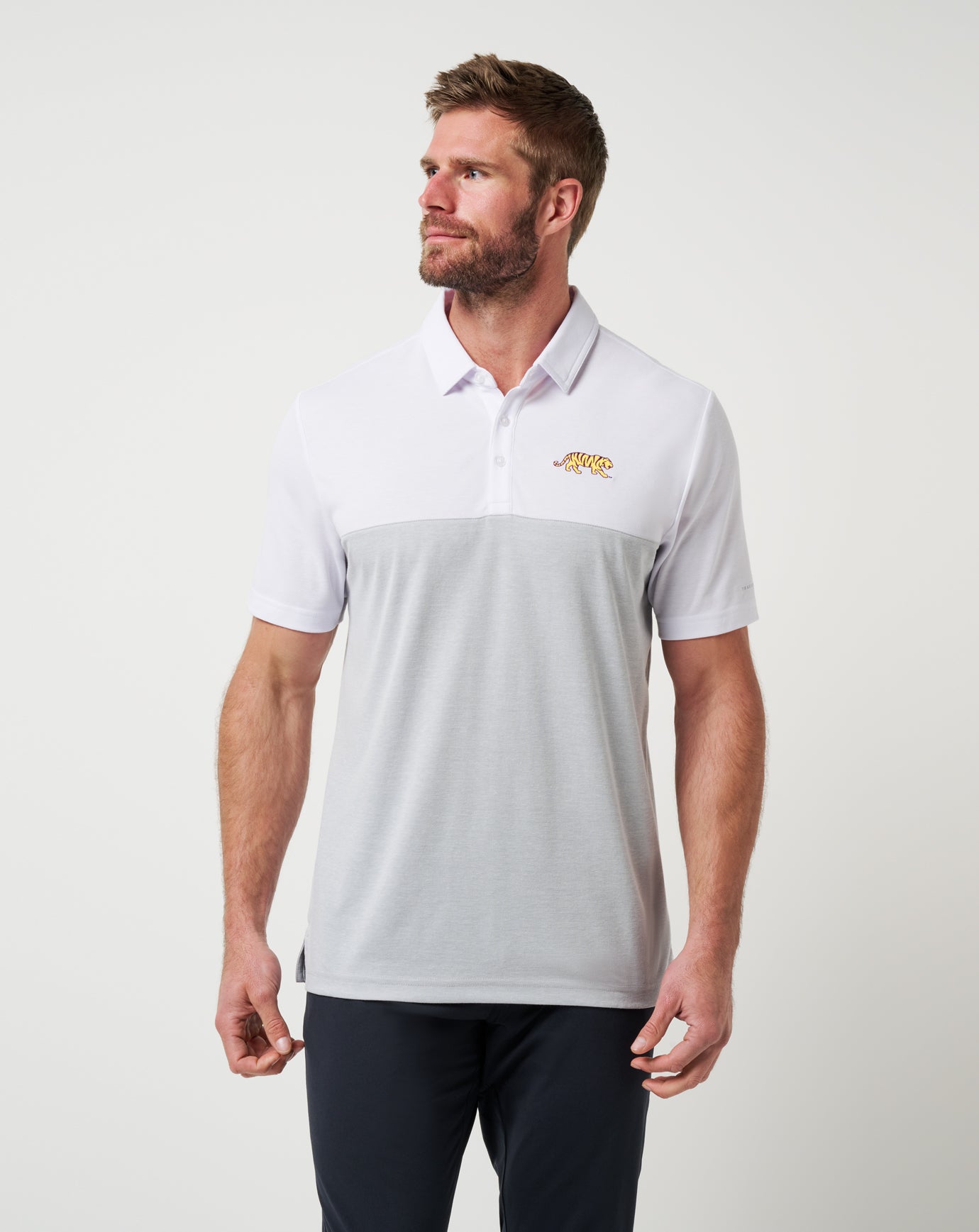 Travis Mathew Sale LSU Drop Back Polo Game Day|New