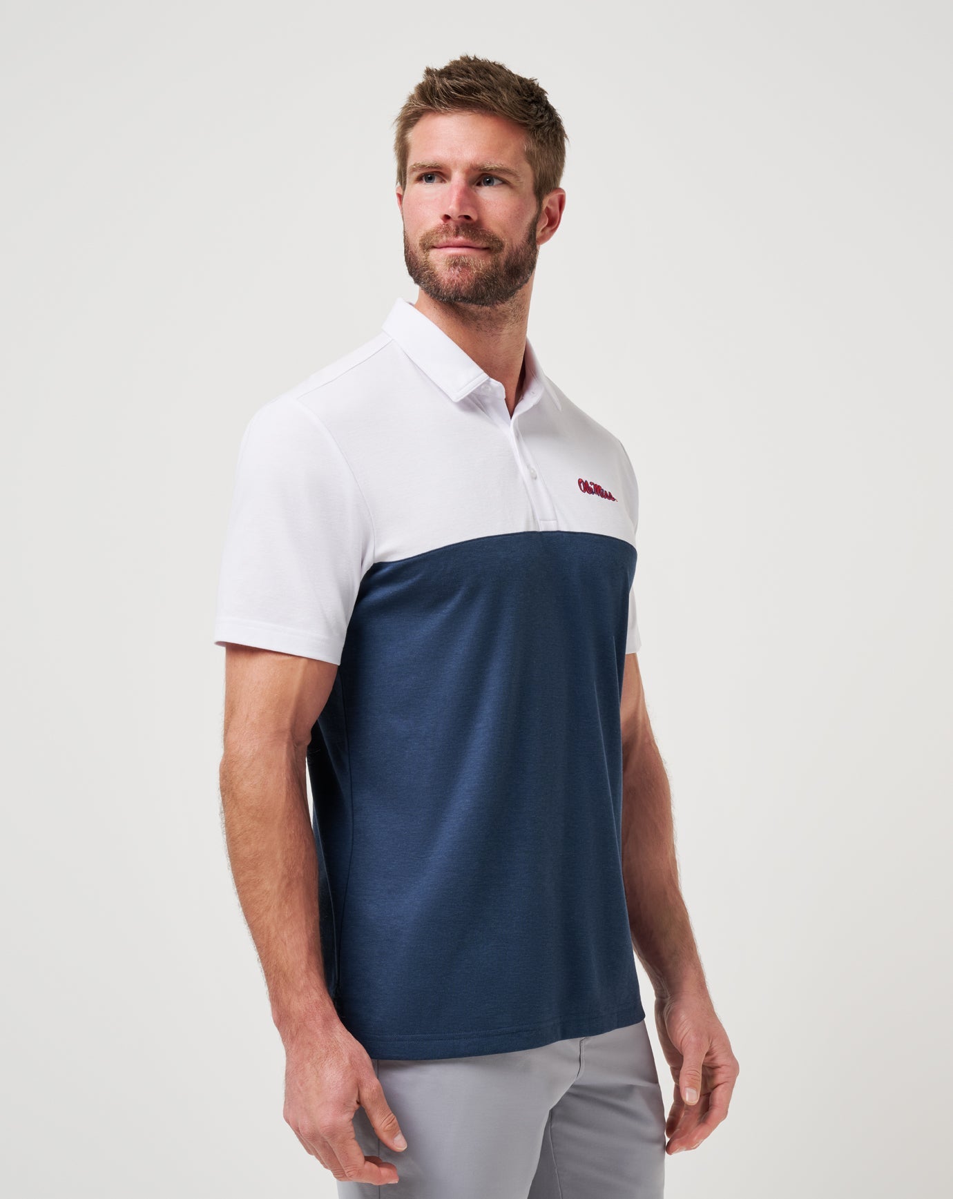 Travis Mathew Outlets Mississippi Drop Back Polo Game Day|New
