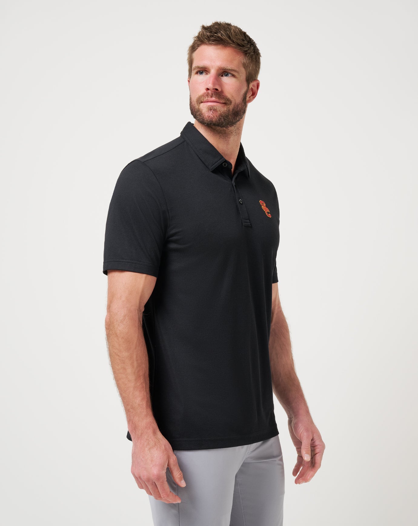 Travis Mathew Outlets USC School Pride Polo Game Day|New