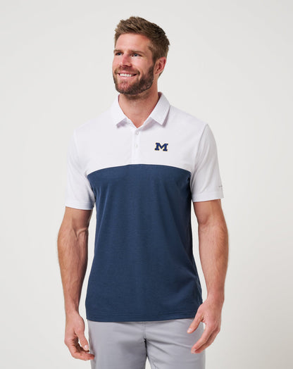 Travis Mathew US Michigan Drop Back Polo Game Day|New