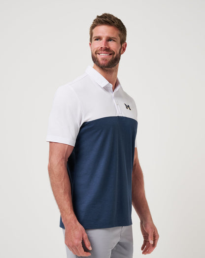 Travis Mathew US Michigan Drop Back Polo Game Day|New