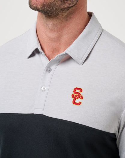 Travis Mathew Outlets USC Drop Back Polo Game Day|New