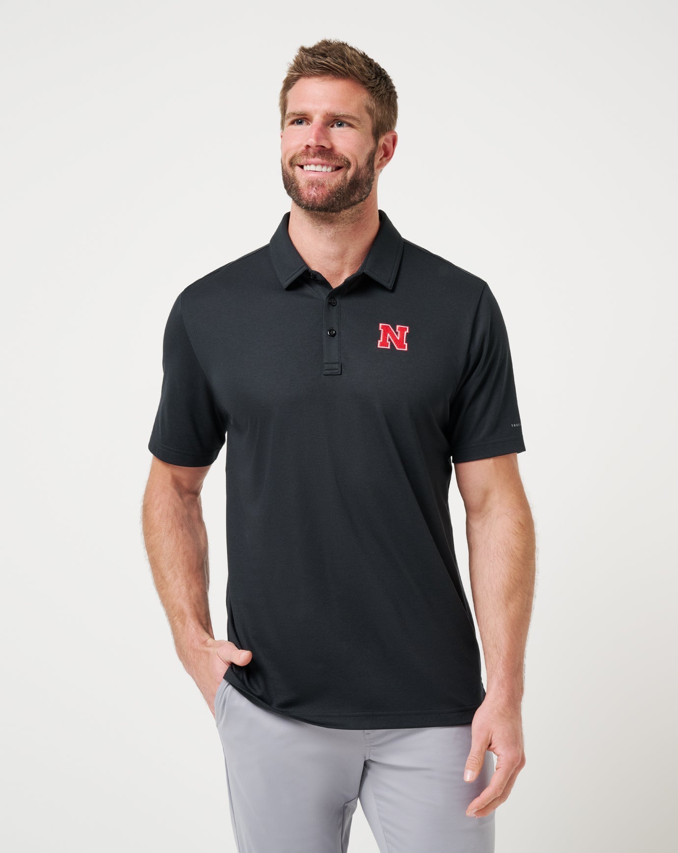 Travis Mathew Outlets Nebraska School Pride Polo Game Day|New