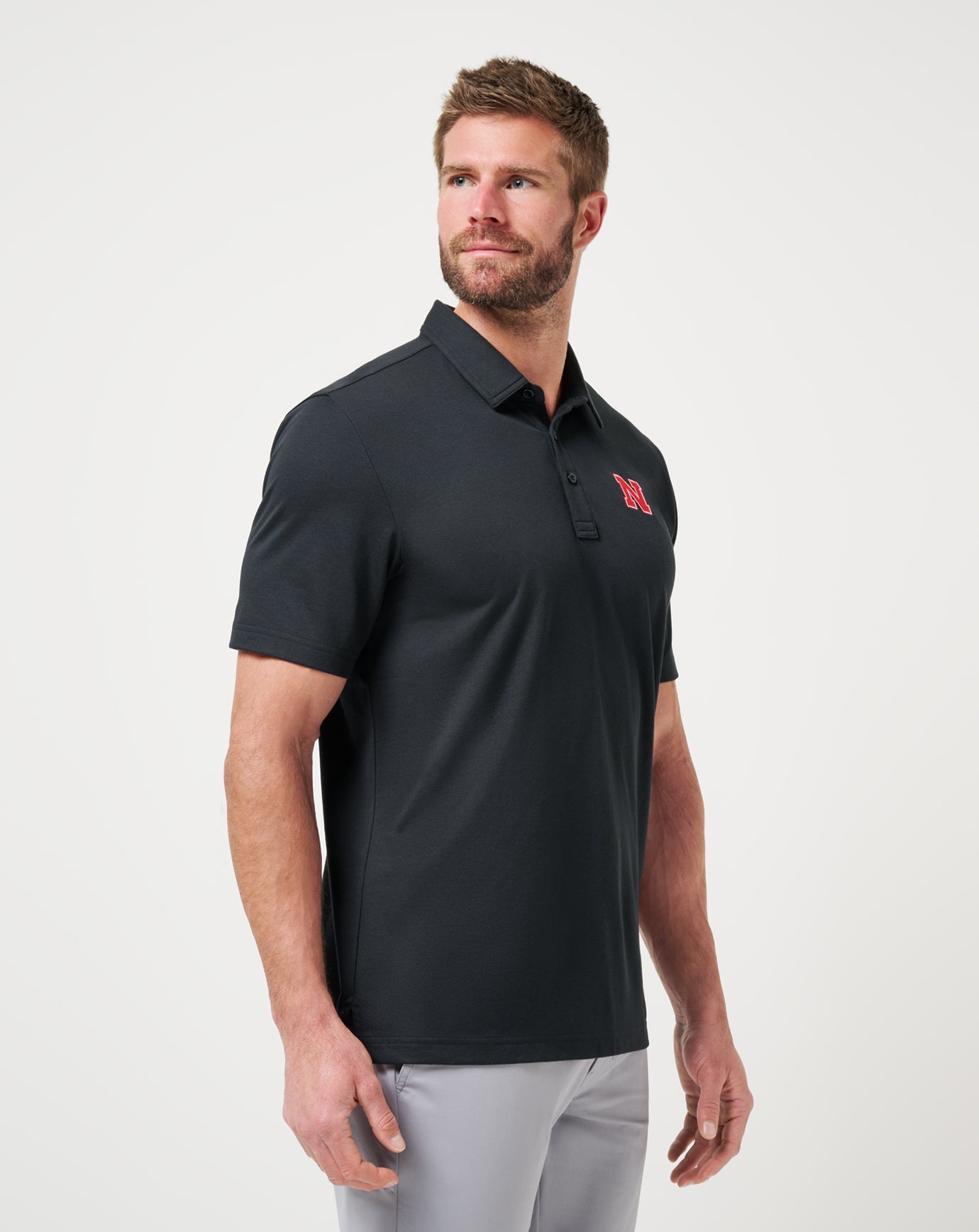 Travis Mathew Outlets Nebraska School Pride Polo Game Day|New
