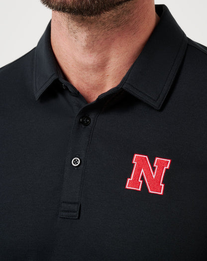 Travis Mathew Outlets Nebraska School Pride Polo Game Day|New