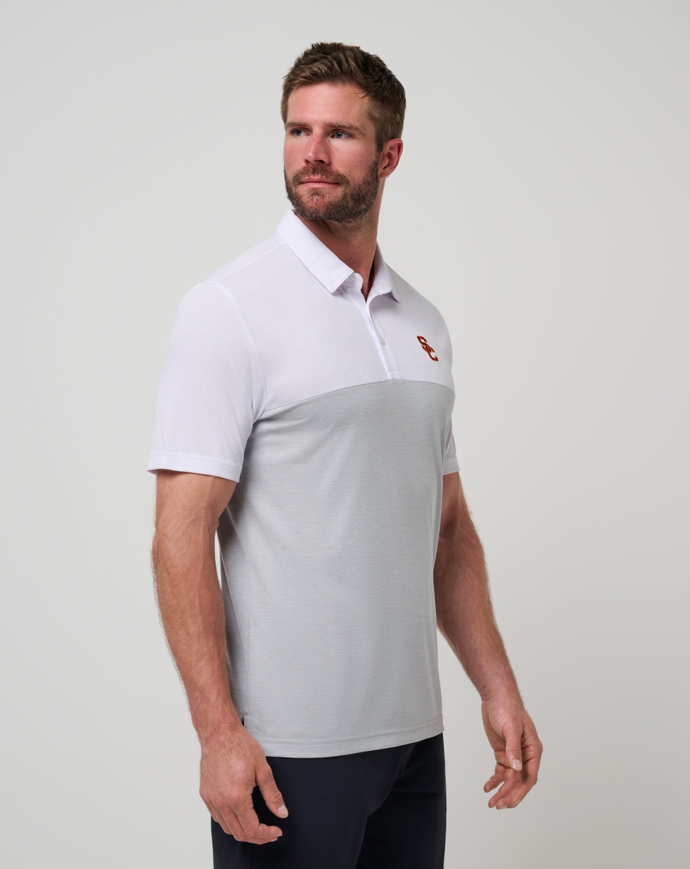 Travis Mathew For Sale USC Drop Back Polo Game Day|New