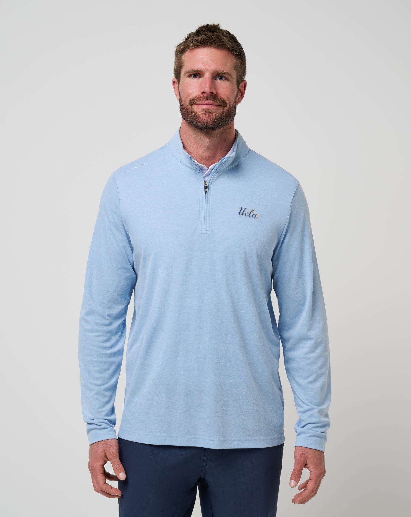 Travis Mathew Sale UCLA Time To Tailgate Quarter Zip Game Day|New