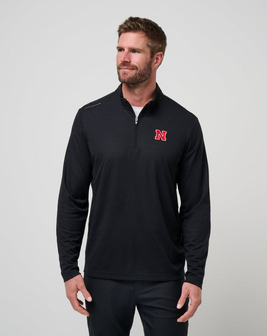 Travis Mathew Discount Nebraska Time To Tailgate Quarter Zip Game Day|New