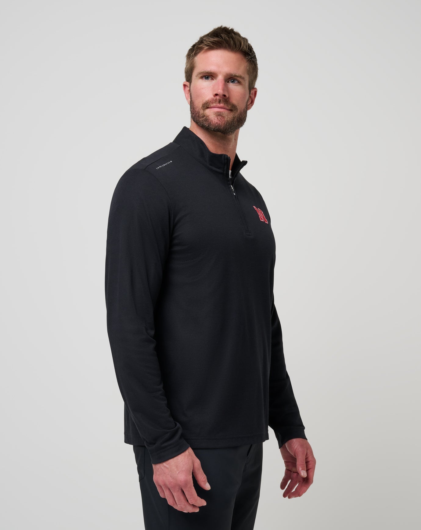 Travis Mathew Discount Nebraska Time To Tailgate Quarter Zip Game Day|New