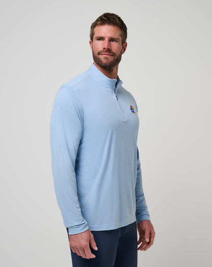 Travis Mathew Outlets Kansas Time To Tailgate Quarter Zip Game Day|New