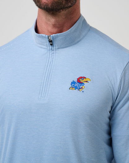 Travis Mathew Outlets Kansas Time To Tailgate Quarter Zip Game Day|New