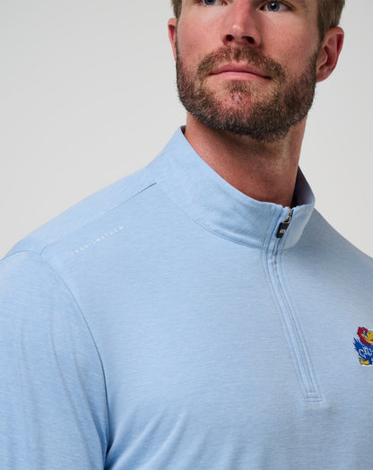 Travis Mathew Outlets Kansas Time To Tailgate Quarter Zip Game Day|New