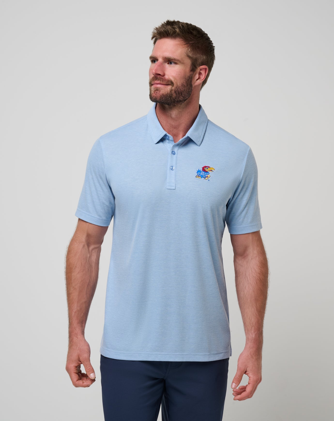 Travis Mathew Outlets Kansas School Pride Polo Game Day|New