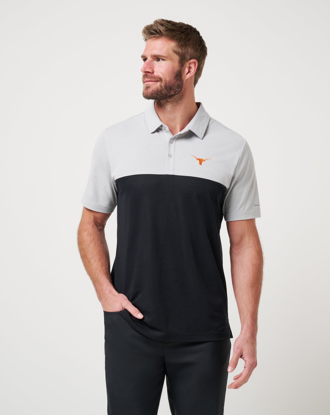 Travis Mathew Discount UT Austin Drop Back Polo New