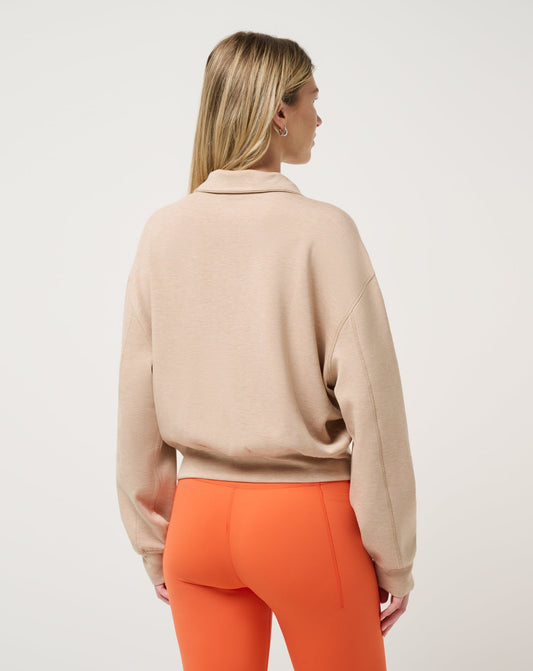 TravisMathew Overnight Trip Half Zip - Heather Burro