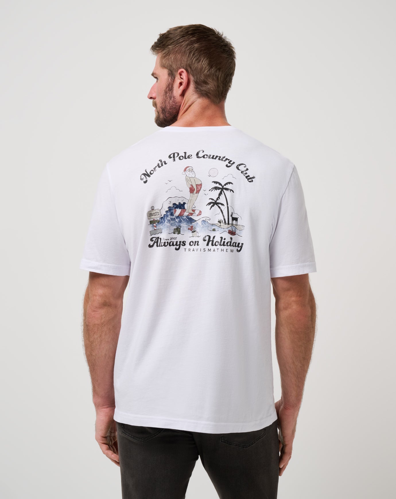 Travis Mathew Discount Holly Jollies Tee Men