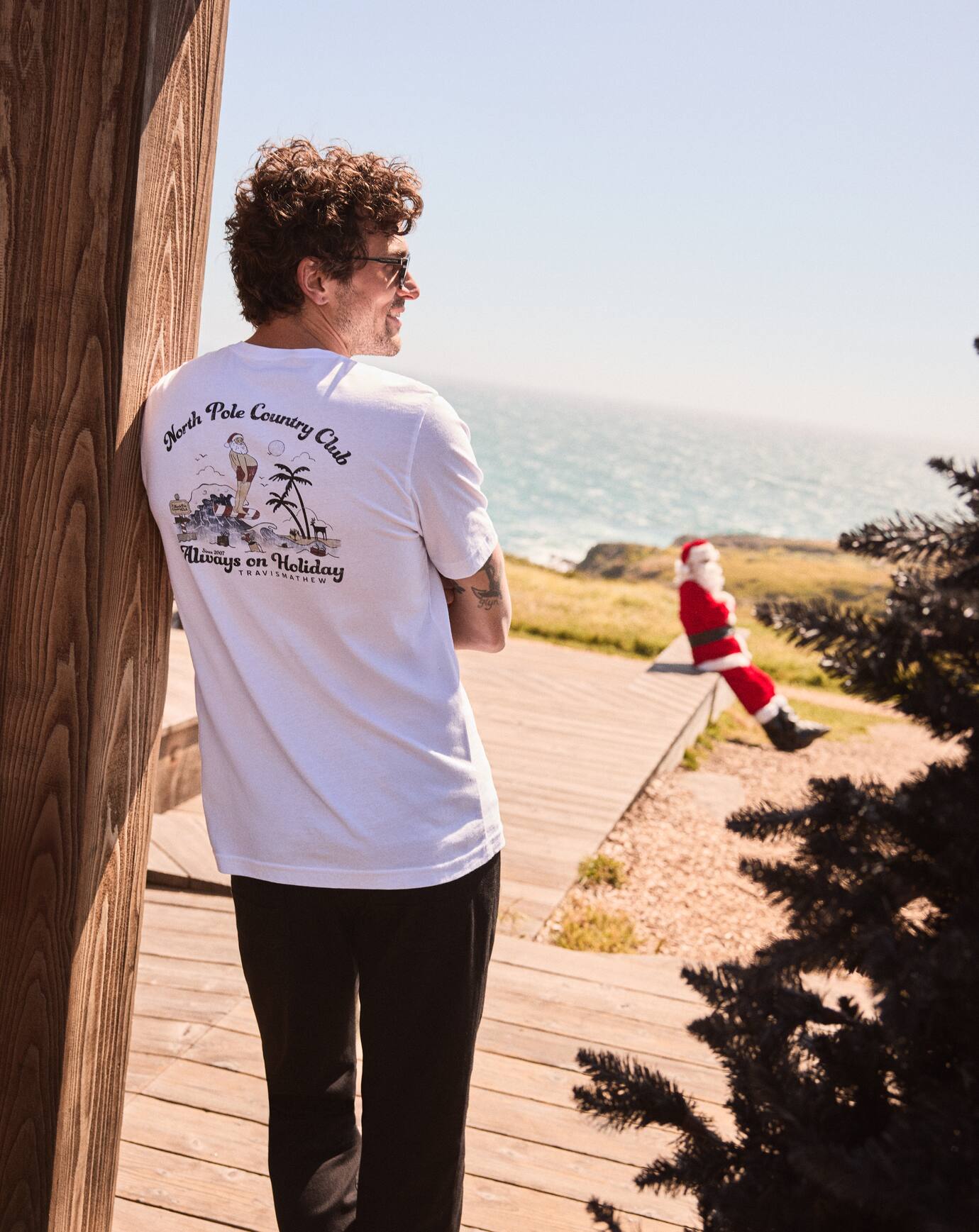 Travis Mathew Discount Holly Jollies Tee Men